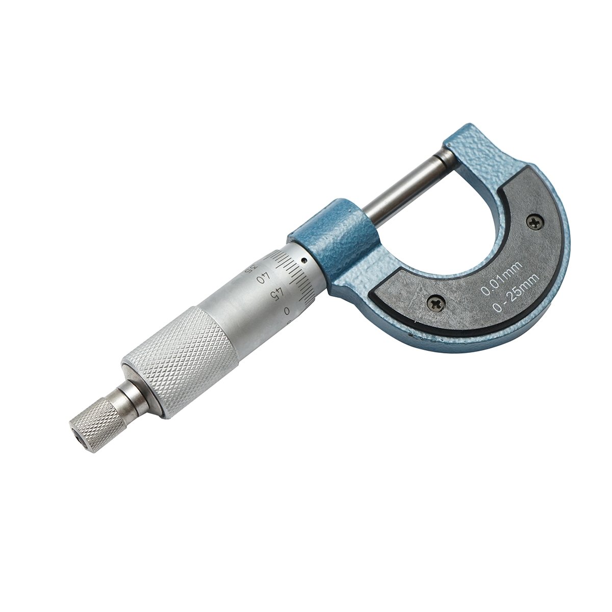 Micrometru mecanic de exterior cu cadru emailat, metric 0-25 mm